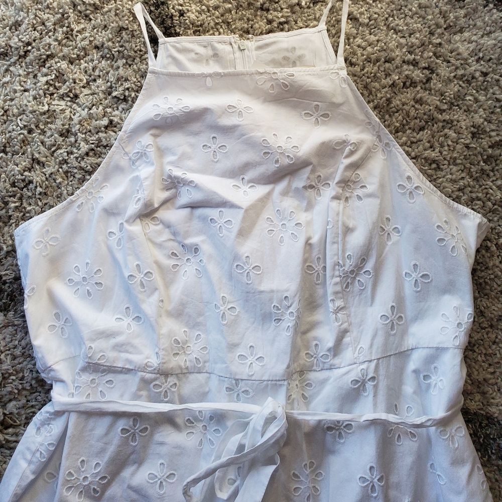 NWT LOFT Plus Eyelet Dress - Picture 6 of 8